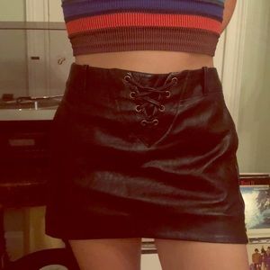 ♥️ OneTeaspoon Vegan Leather Skirt ♥️
